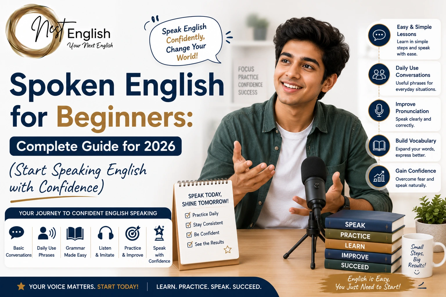 Spoken English for Beginners Complete Guide for 2026 (Start Speaking English with Confidence)